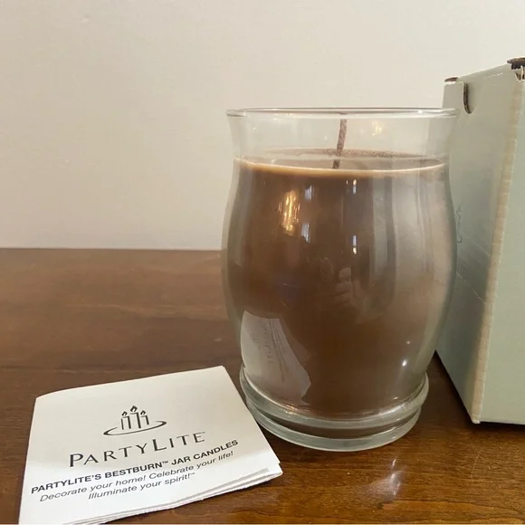 PARTYLITE' BESTBURN® BARREL Jar Candle & 6 Votives in Roasted Chestnut NIB - Picture 5 of 5
